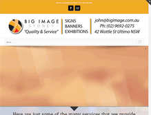Tablet Screenshot of bigimage.com.au